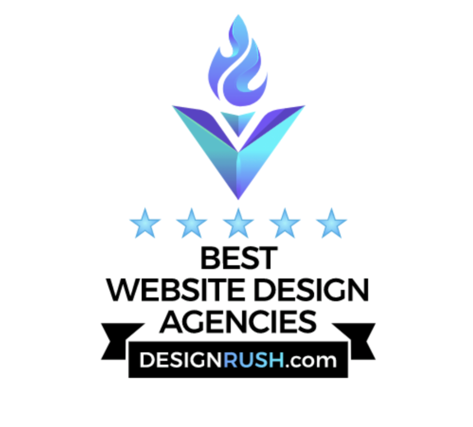BEST WEB DESIGN AGENCY BY DESIGN RUSH AWARD BADGE FOR THE ROJAS GROUP - NEVADA