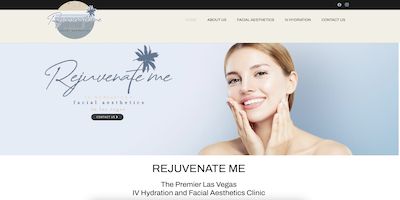 Rejuvenate Me Spa Website by The Rojas Group