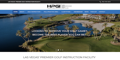 High Performance Golf Website by The Rojas Group