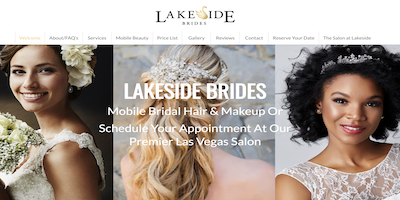 Lakeside Brides Website by The Rojas Group
