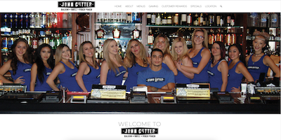 John Cutter Tavern Website by The Rojas Group