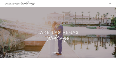 Lake Las Vegas Wedding Website by The Rojas Group