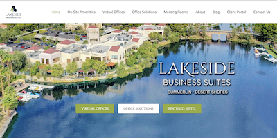 Lakeside Business Suites Website by The Rojas Group