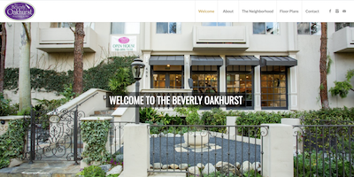 The Beverly Oakhurst website by The Rojas Group