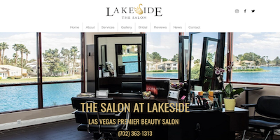 The Salon at Lakeside Website by The Rojas Group